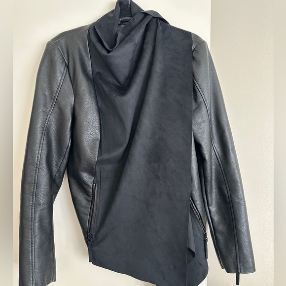 Leather jacket black / S M - Picture 4 of 10